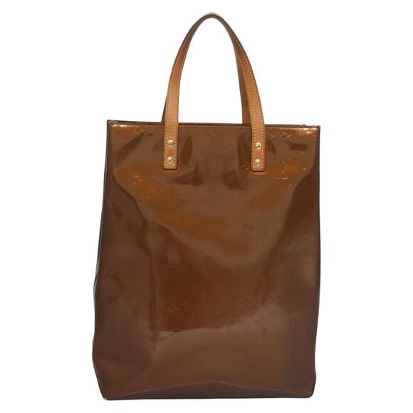 LOUIS VUITTON Monogram Vernis Reade MM Hand Bag Bronze M91143 - Picture 2 of 16